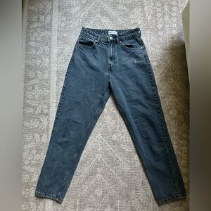 Zara Barrel Straight Leg Jeans Size 4 Greyish